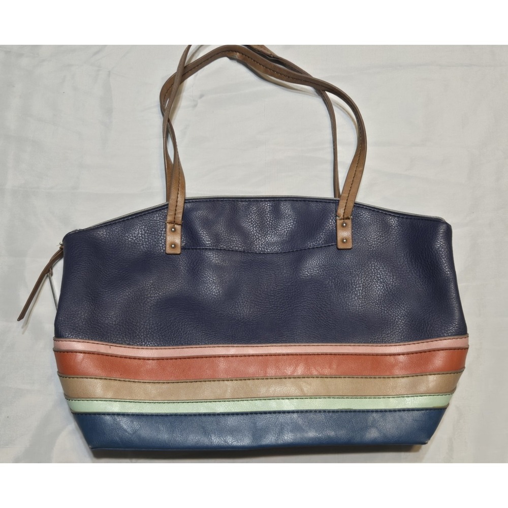 Relic By Fossil Faux Leather Medium Purse‎ Shoulder Bag Rainbow Blue See Pics!